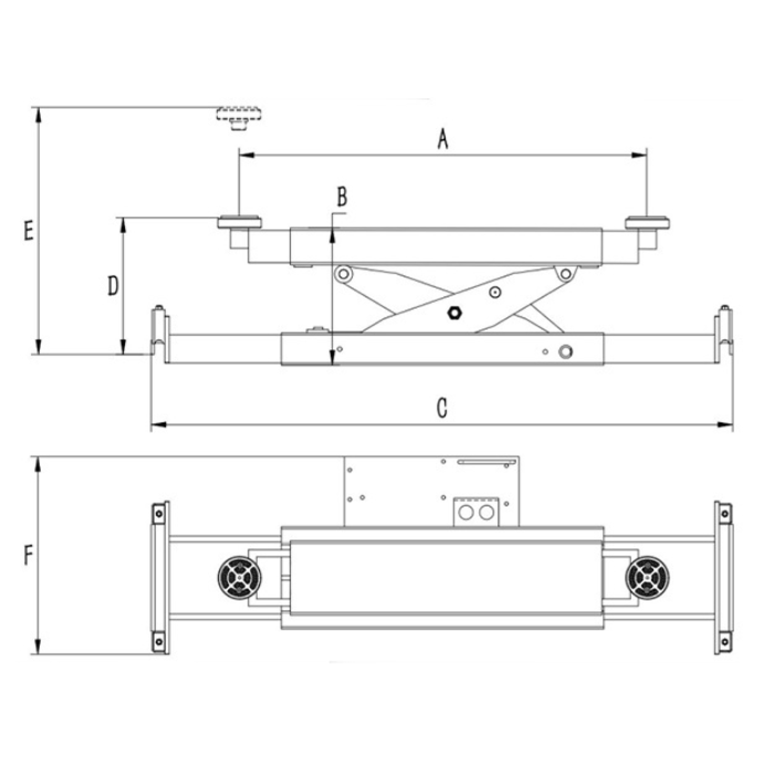 AMGO Pneumatic Rolling Jack - 10,000 lb Capacity - RJ-10A - image 3