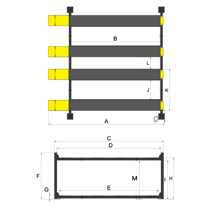 AMGO Double Wide 4-Post Lift (Extra Long/Tall) – 9,000 lb Capacity - 409-DPX - image 4