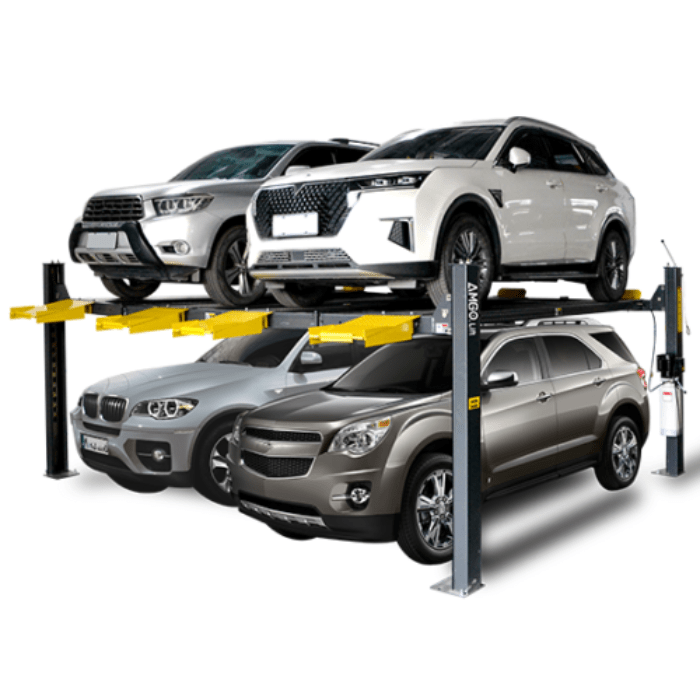 AMGO Double Wide 4-Post Lift (Extra Long/Tall) – 9,000 lb Capacity - 409-DPX - image 1