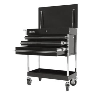 Homak 34" Pro Series 3-Drawer Flip-Top Service Cart - image 1