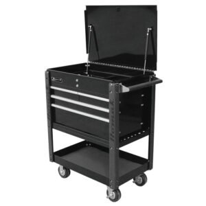 Homak 35" Pro Series 4-Drawer Flip-Top Service Cart - image 1