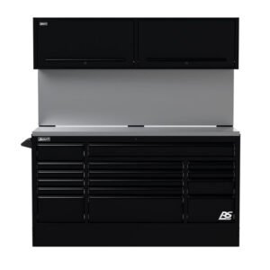 Homak 72" CTS Combo - Roller Cabinet + Overhead Canopy + Stainless Top (Solid or Toolboard Backsplash) - image 1