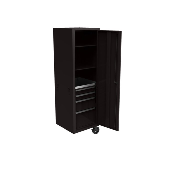 Homak 24" CTS Bolt-On Side Locker - 4 Drawers + Vertical Storage - image 1