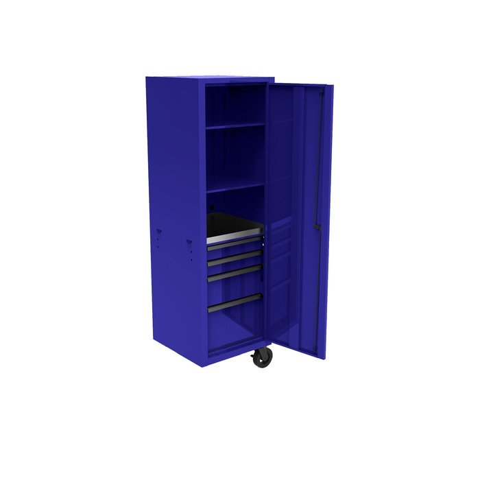 Homak 24" CTS Bolt-On Side Locker - 4 Drawers + Vertical Storage - image 3