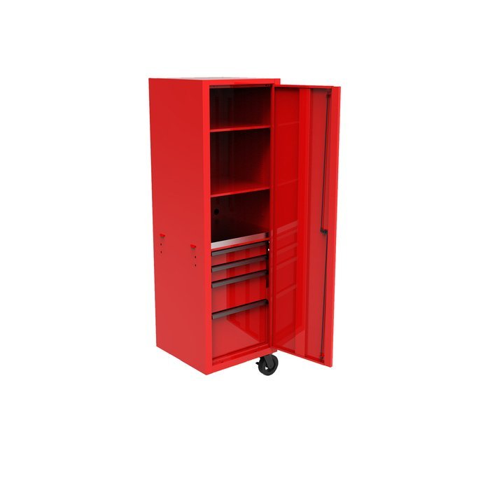 Homak 24" CTS Bolt-On Side Locker - 4 Drawers + Vertical Storage - image 2