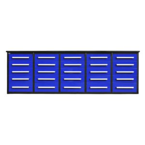 Chery Industrial Heavy Duty 10ft Workbench, 25 Drawers, Stainless Steel Top - image 1