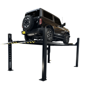Tuxedo 9,000 lb 4-Post Lift – Includes Poly Casters, Drip Trays, Jack Tray - FP9K-DX-XLT - image 1