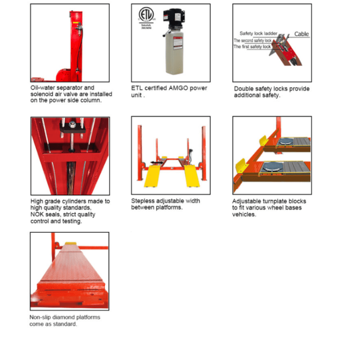 AMGO 4-Post Alignment Lift – 14,000 lb Capacity - PRO-14A - image 2