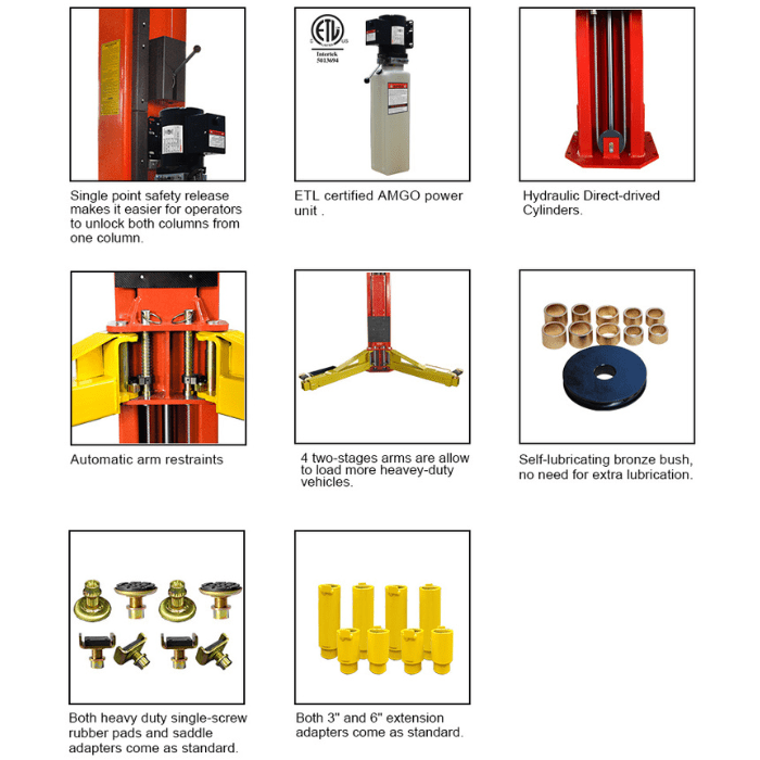 AMGO Commercial 18,000 lb 2-Post Lift - OH-18 - image 2