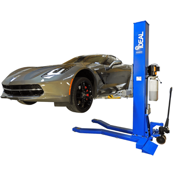 iDEAL 6,000 lb Single Post Lift - MSC-6KLP - image 1
