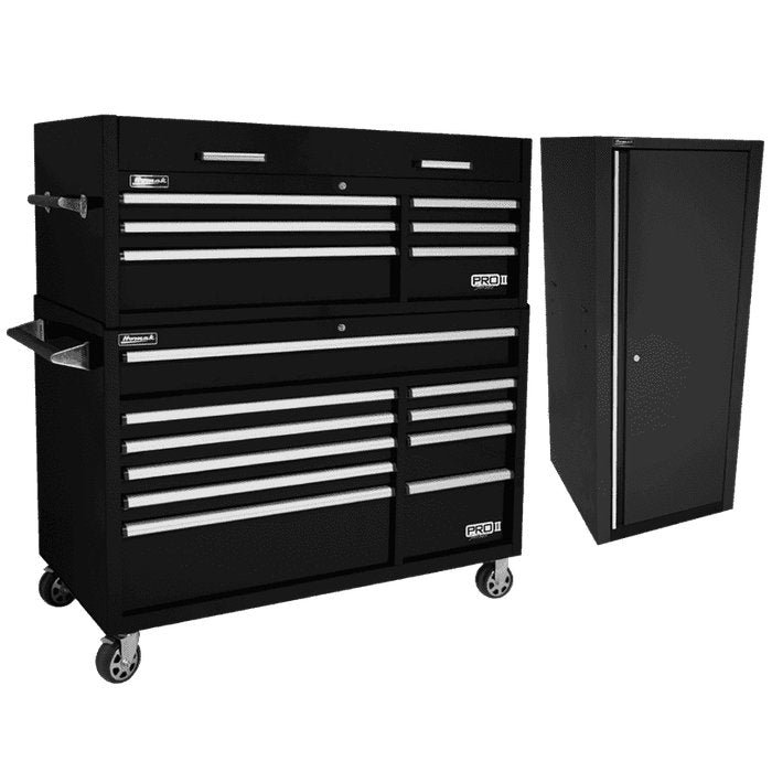 Homak 54" Pro II Combo + Side Locker Bundle - 16-Drawer Combo + Full-Height Side Locker - image 1