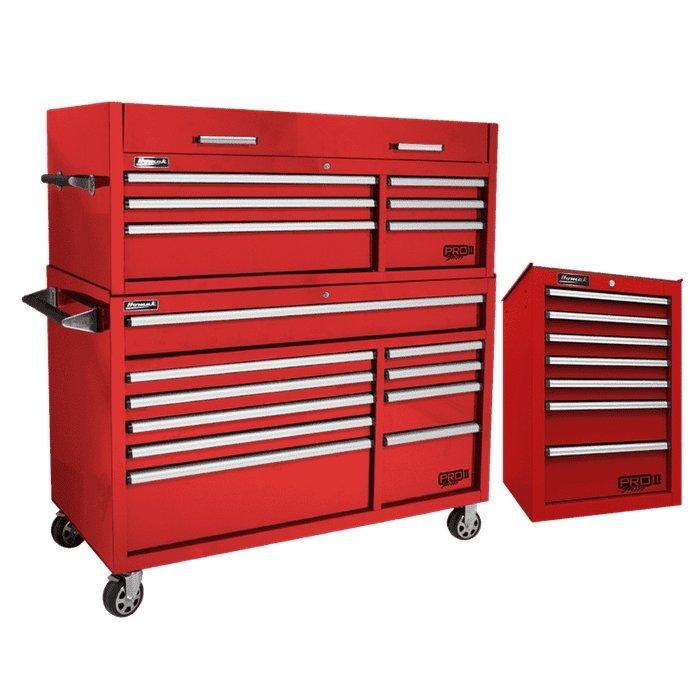 Homak 54" Pro II Combo + Side Cabinet Bundle - 16-Drawer Combo + 7-Drawer Side Cabinet - image 3