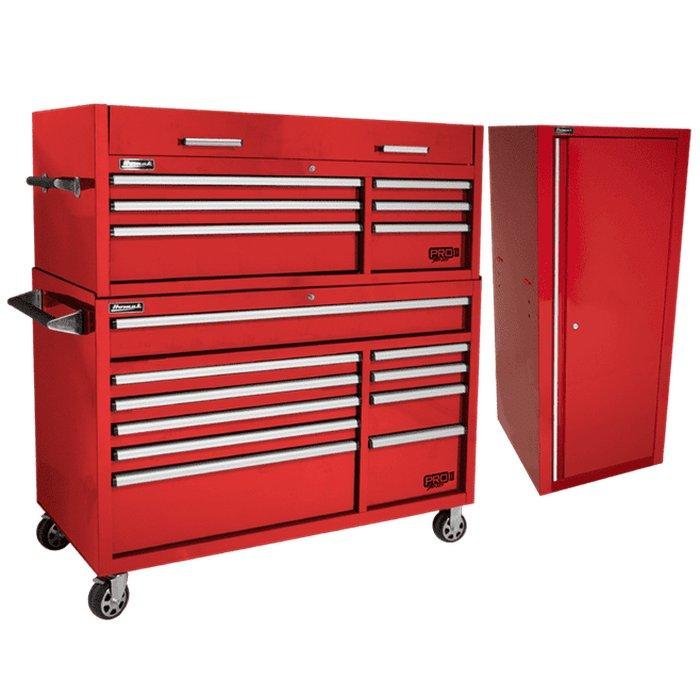 Homak 54" Pro II Combo + Side Locker Bundle - 16-Drawer Combo + Full-Height Side Locker - image 3