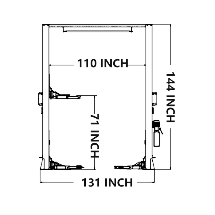Katool Two-Post Car Lift - 12,000 lb Capacity - AM120SD - image 10