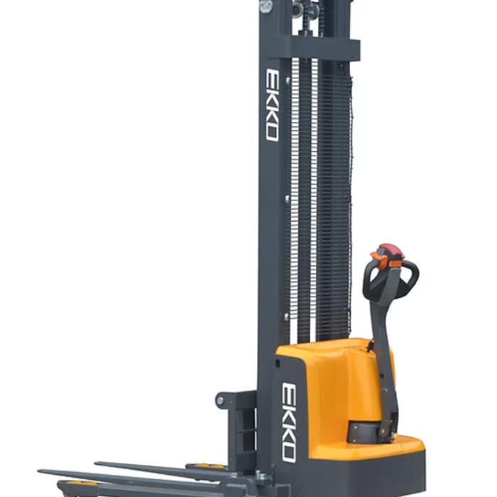 Ekko 2,800 lb Electric Straddle Stacker – 138" Max Lift Height - EB13E-138 - image 1