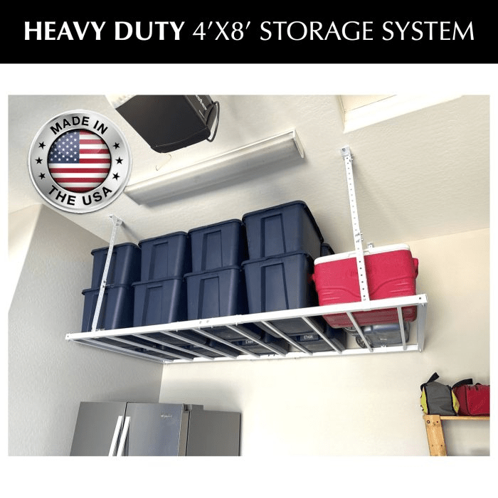 4x8 Overhead Garage Storage Rack - High Capacity Storage Rack By E-Z Garage Storage - image 2