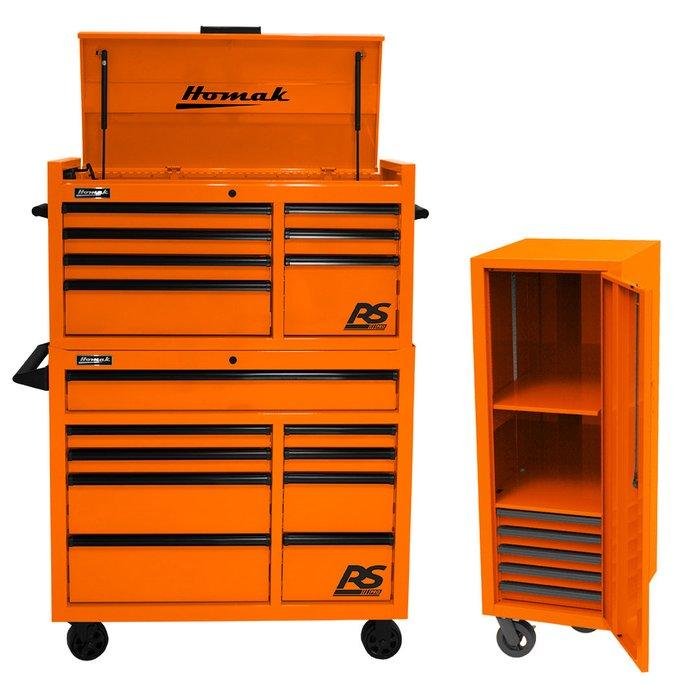 Homak 41" RS Pro Combo Bundle - 9-Drawer Top Chest + 9-Drawer Roller Cabinet + Free 22" Side Locker - image 1