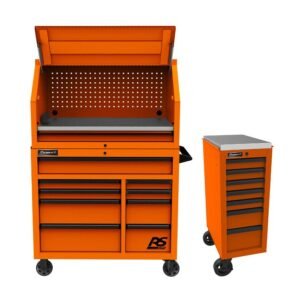 Homak 41" RS Pro Hutch Bundle - Hutch + 9-Drawer Roller Cabinet + Free 14.5" Side Cabinet - image 1