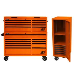 Homak 54" RS Pro Combo Bundle - 8-Drawer Top Chest + 10-Drawer Roller Cabinet + Free 22" Side Locker - image 1