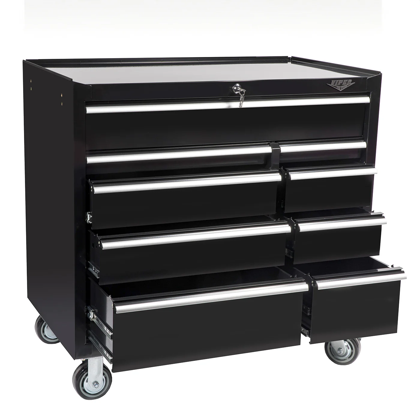 Viper Tool Storage 41-in 9-Drawer 18G Steel Rolling Cabinet - V412409 - image 6